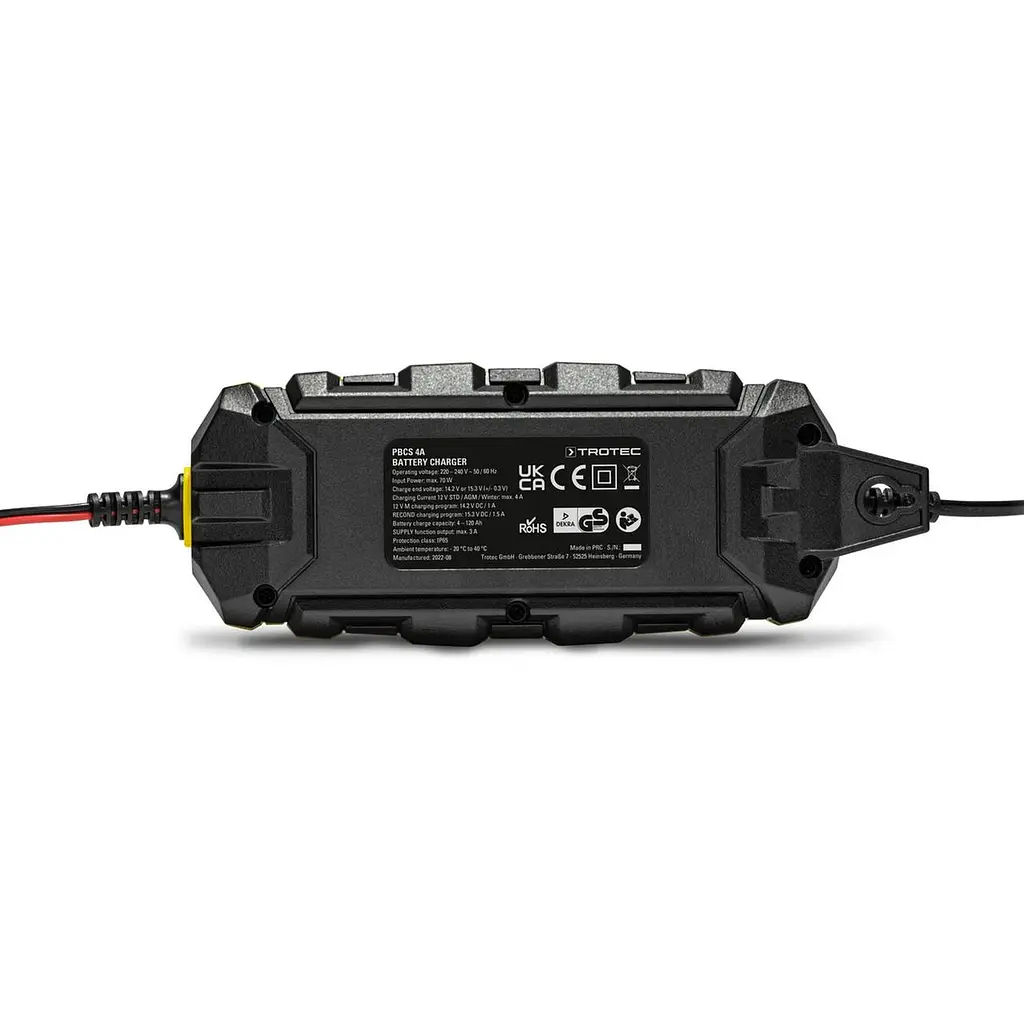 Портативний зарядний пристрій для автомобільного акумулятора Trotec PBCS 4A, 12V, 4-120Ah (4675000005) - фото 3