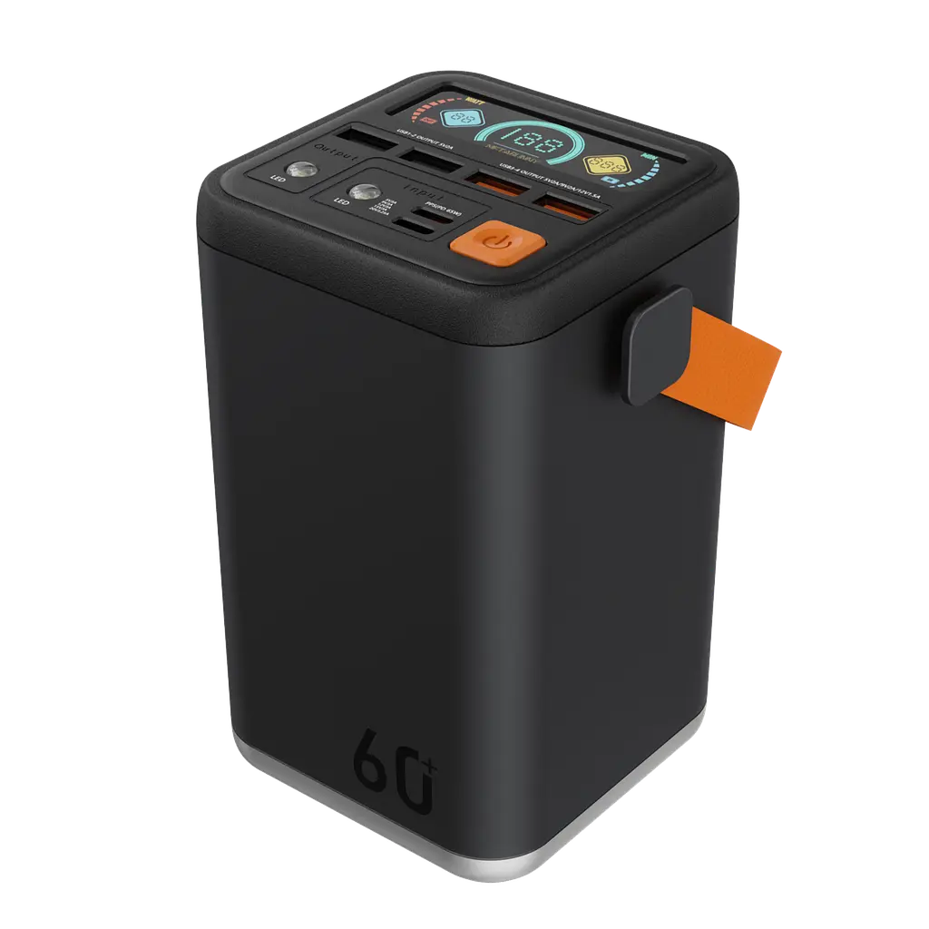 Потужний Повербанк Великої Ємності на 60000 mAh 45W із Швидкою Зарядкою Type C O2 Project Power Bank 60000mah YT-2030 для роутера - фото 9