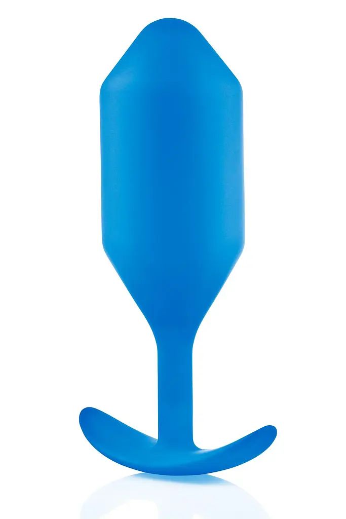 Анальна пробка B-Vibe Snug Plug 5, 16 см (блакитний) - фото 2