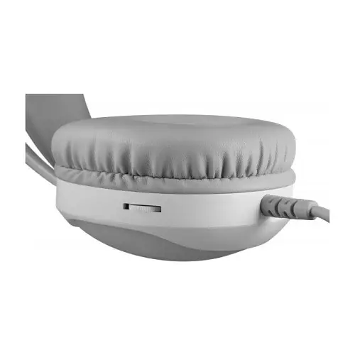 Навушники Defender Eclipse, White/Grey, USB, мікрофон, 18 Ом, 112 дБ, RGB-підсвічування, кабель 2 м (62440) - фото 6