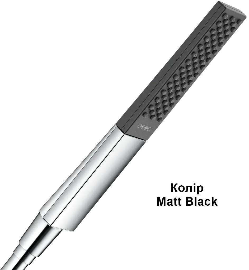 Ручний душ Hansgrohe Rainfinity 1jet Matt Black 26866670, Чорний матовий - фото 2