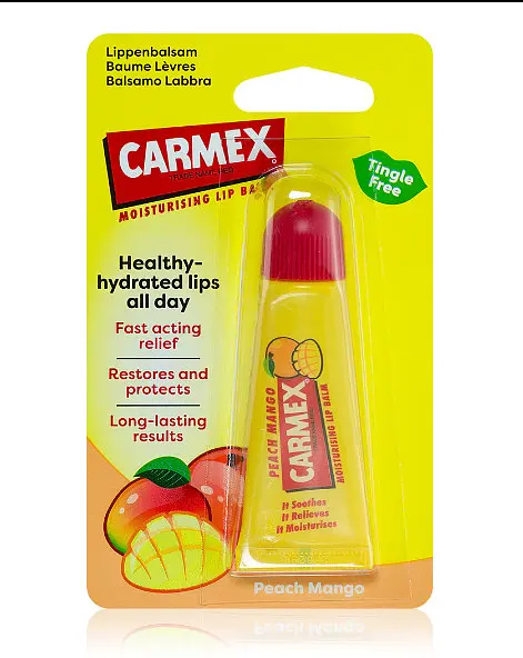 Бальзам для губ Carmex Peach Mango в тюбику 10 г