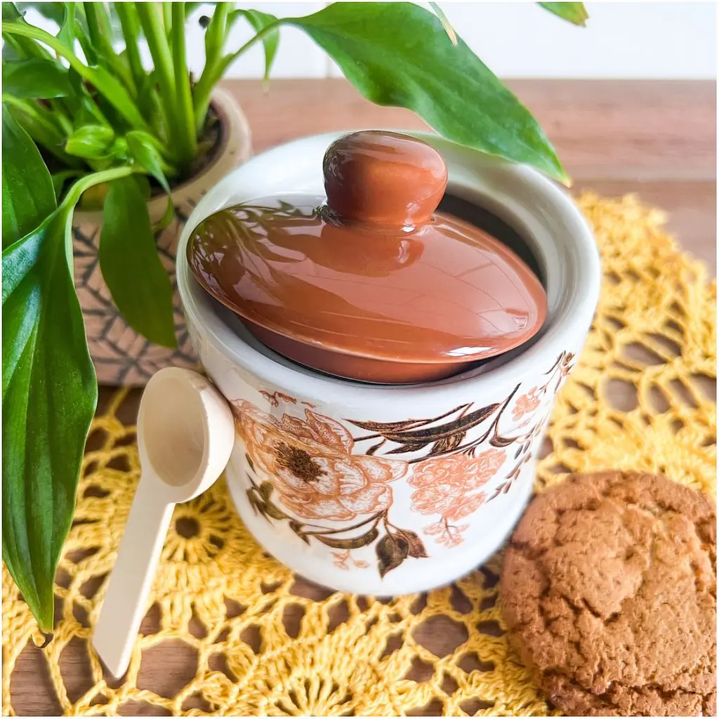 Банка для меда SnT Роспись с деревянной ложкой (700-04-19) - фото 4