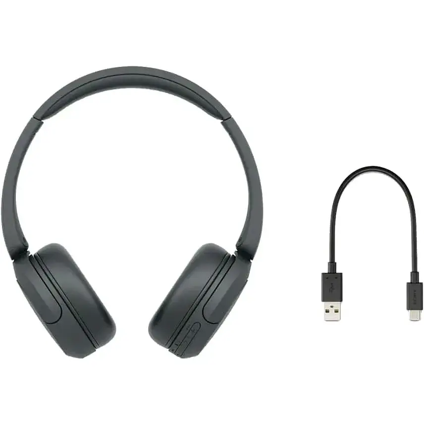 Навушники Sony On-ear WH-CH520 BT 5.2 SBC AAC Wireless Mic чорні - фото 4