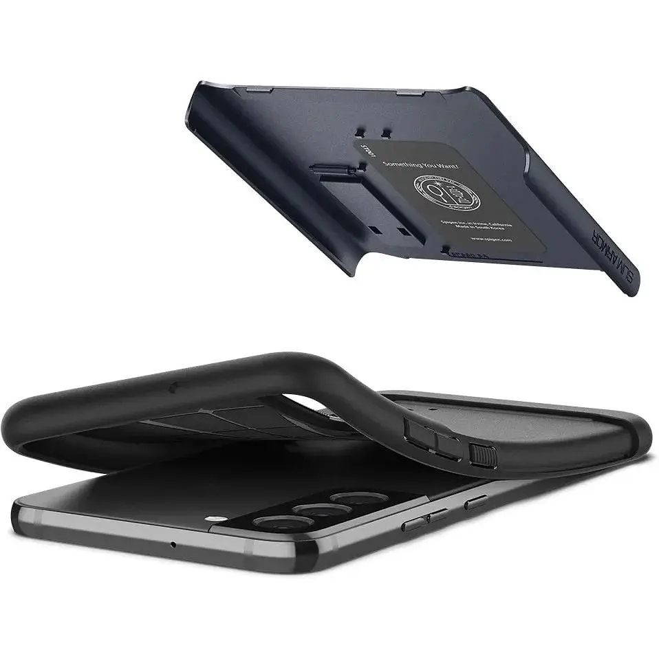 Оригінальний чохол із підставкою Spigen Slim Armor для Samsung Galaxy S22 Plus (6.6") Slate (ACS03978) - фото 10