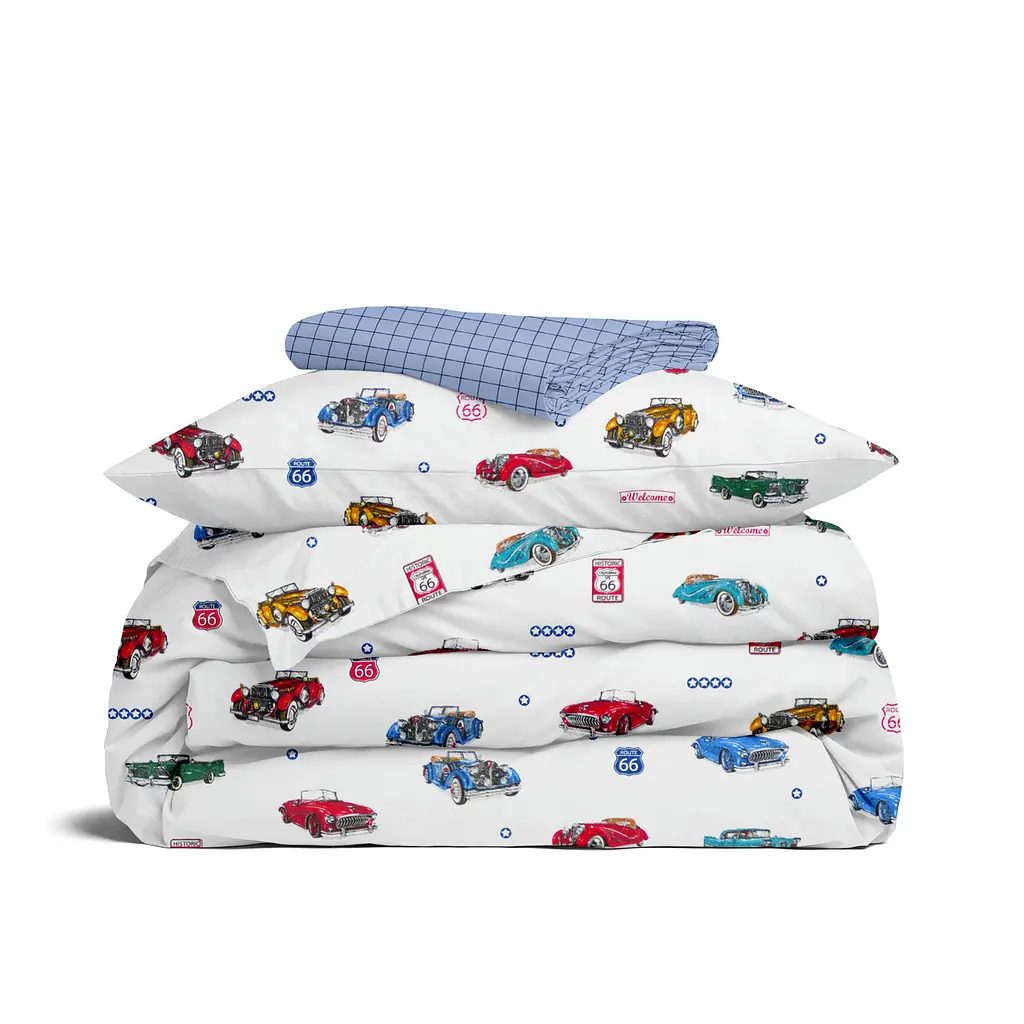 Дитяча постільна білизна в ліжечко RETRO CARS CS1 COSAS (4822052251966)