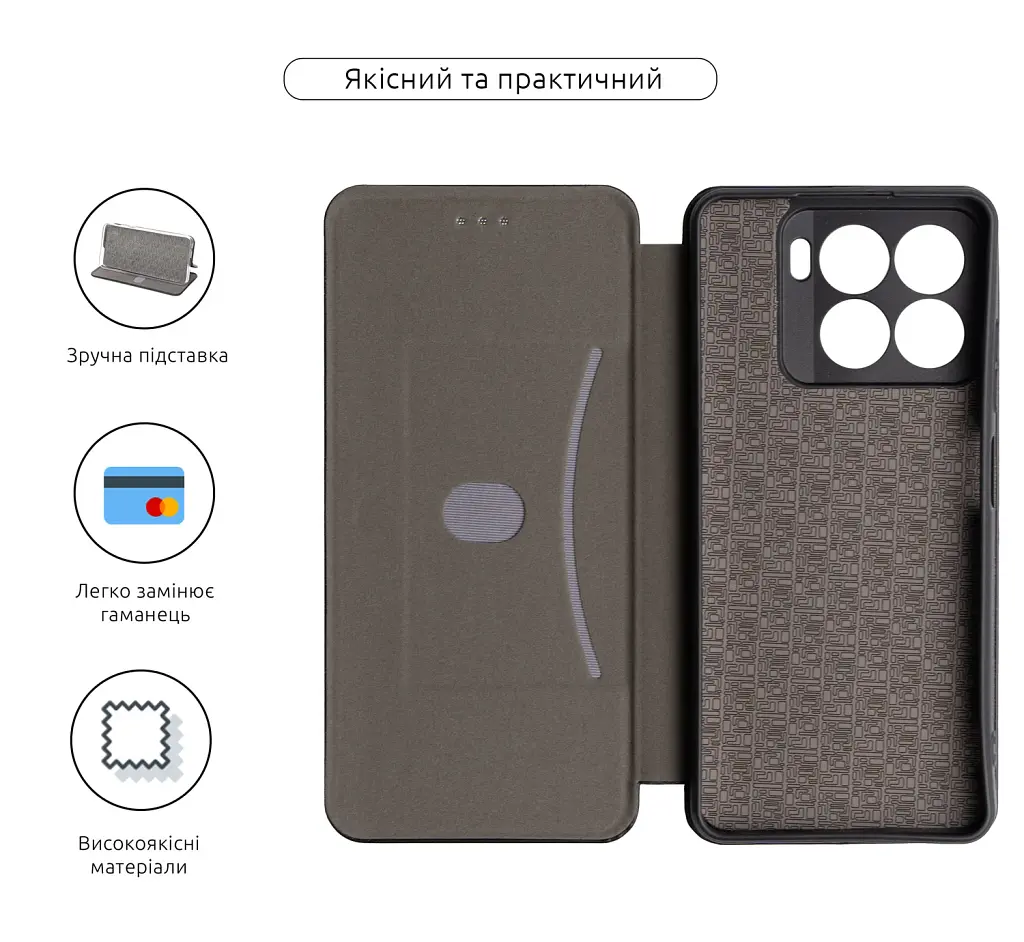 Чохол-книжка ArmorStandart G-Case для ZTE Blade A56 4G Black - фото 3