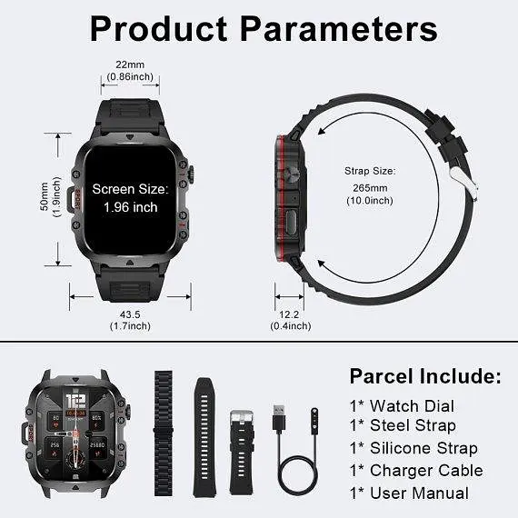 Умные смарт часы Smart Expert Nano Steel + 2 ремешка (Черные) - фото 7