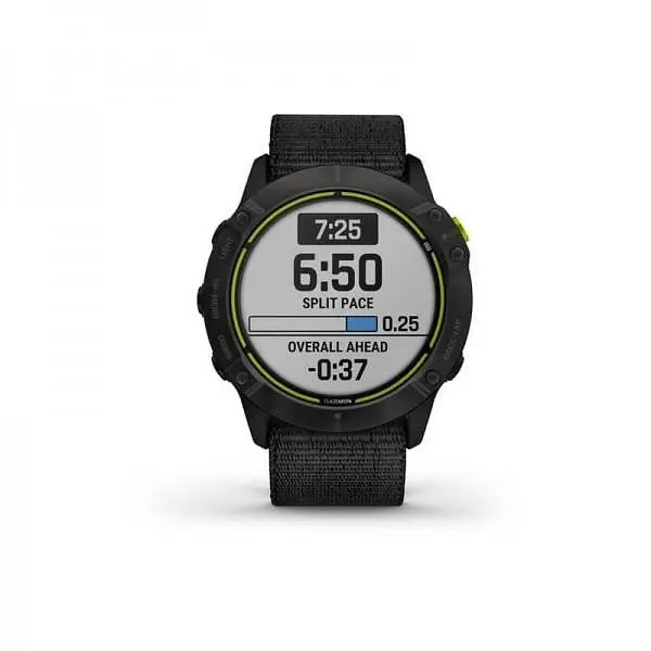 Смарт-годинник Garmin Enduro Carbon Gray Titanium with Black UltraFit Nylon Strap (010-02408-01/11) - фото 3