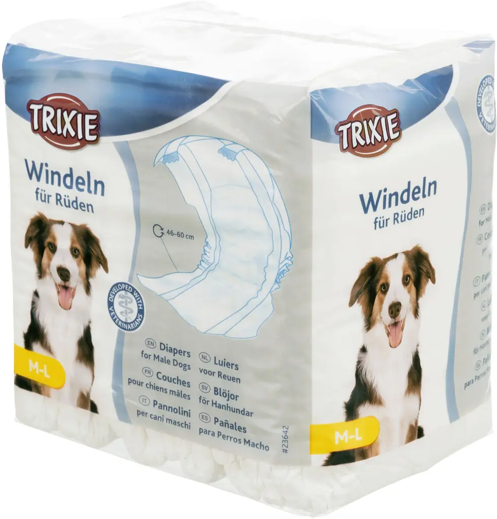 Підгузки для кобелів Trixie M-L обхват 46-60 см ЦІНА ЗА 1 ШТ TX-23642
