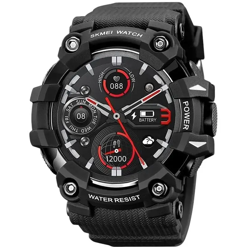 Смарт-часы Skmei S231 силиконовый ремешок black (16694) - фото 1