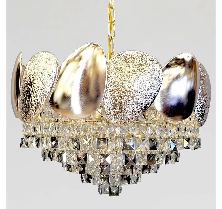 Компактна кришталева люстра Artlight 8836/50GD, золото, 11 ламп E14, Ø49 см, від 10-18 м² - фото 4
