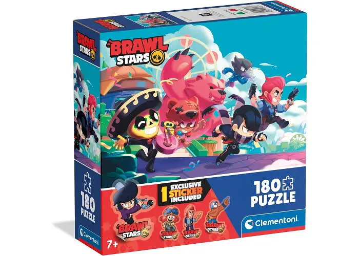 Пазл Clementoni Бойовий напір, Бравл Старс (Brawl Stars - Battle Rush Puzzle - 180 pcs.), 180 ел. (29803)