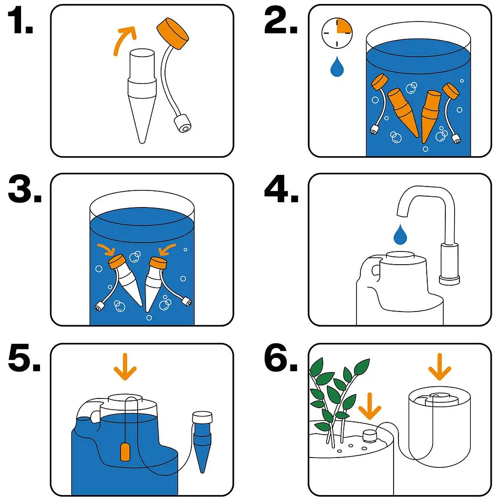 Система поливу Fiskars Plant Care для кімнатних рослин (1075319) - фото 3