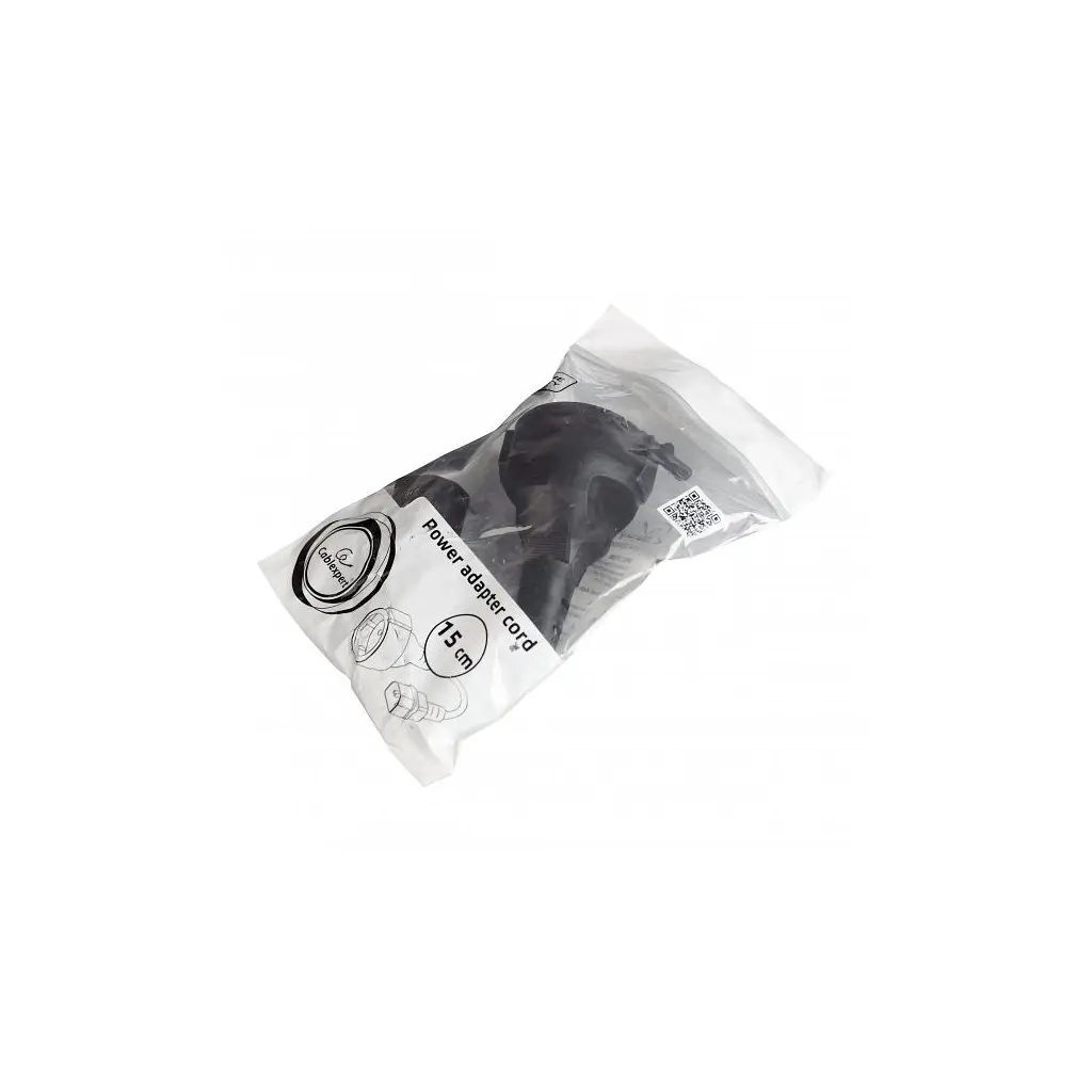 Кабель живлення C14 to Schuko 0.15m Cablexpert (PC-SFC14M-01) - фото 2