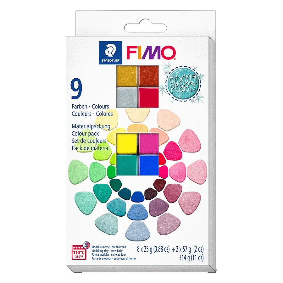 Набір пластики Effect Mixing Mica Colours 8х25 г, 2х57 г Fimo (4007817096567)