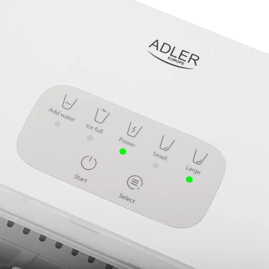 Льодогенератор Adler AD 8800, 12 кг/добу, лід за 10 хв, 2 розміри кубиків, автоочищення, резервуар 1,4 л, для дому та офісу - фото 8