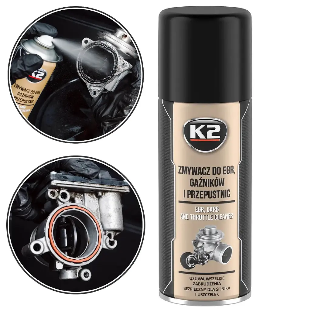 Очищувач карбюратора K2 CARB EGR TURBO AND INTAKE Valve Clean 400 мл (W128)