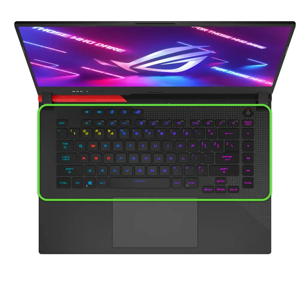 Топкейс ноутбука / верхня панель та клавіатура для ноутбука Asus ROG Strix G15 G513QR, G513QM (90NR0572-R31UA0) Оригінал від Asus, Верхня панель клавіатури - фото 3