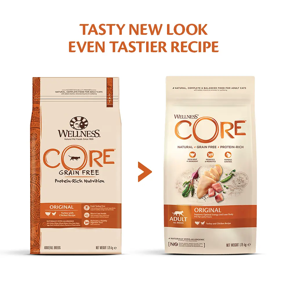 Сухий корм для дорослих котів Wellness CORE Adult Original з індичкою та куркою 1.75кг - фото 5