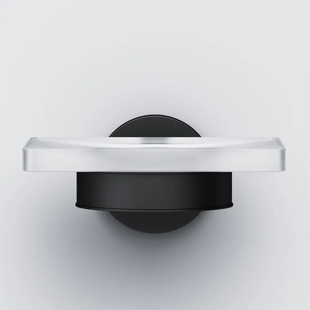 Мильниця Am.Pm X-Joy скляна настінна black A85A34222, Чорний матовий - фото 6