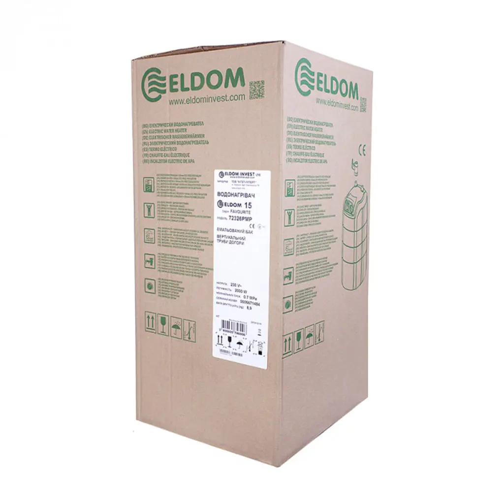 Водонагрівач Eldom Extra life 10 2.0 kw 72325PMP - фото 5