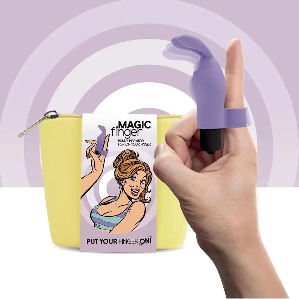 Вібратор на палець FeelzToys Magic Finger Vibrator Purple - фото 3