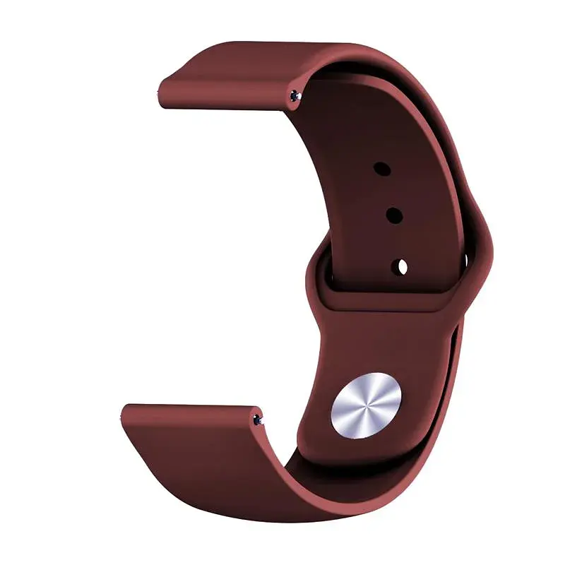 Силіконовий ремінець BeCover для Amazfit Stratos 1/2/2S/3/GTR 2/GTR 47mm/GTR Lite 47mm/Nexo/Pace Dark-Red (706369) - фото 2