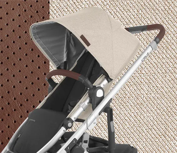 Універсальна коляска 2 в 1 UPPAbaby CRUZ 2, DECLAN (бежевий шафран/срібляста рама/коричнева шкіра) - фото 11