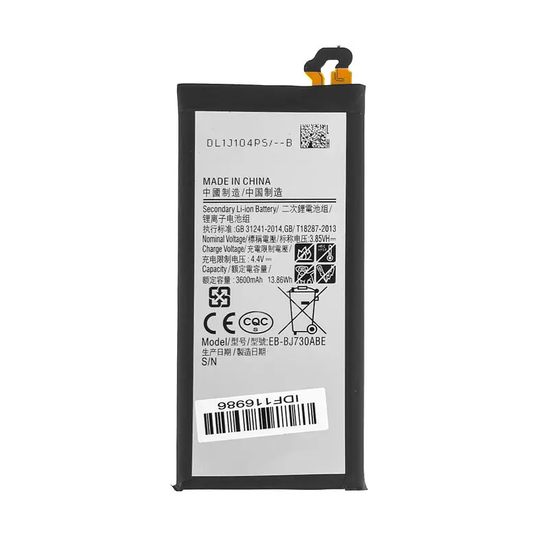 Акумулятор (батарея) для смартфона (телефону) Samsung Galaxy J7 SM-J730 (3600mAh)(EB-BJ730ABE)(China) - фото 2