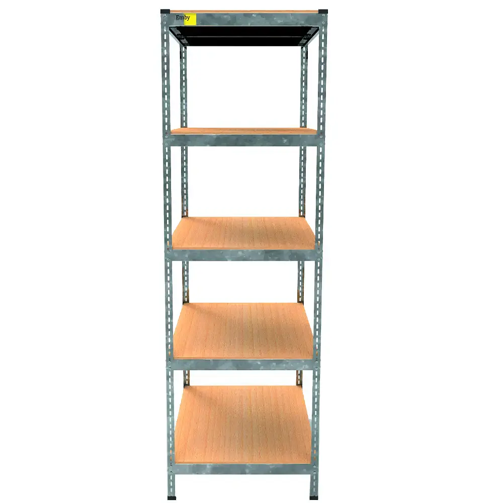 Металлический стеллаж Emby Light Series (размер 2100х600x600мм) 5 полок ДСП до 100кг Оцинкованный - фото 3