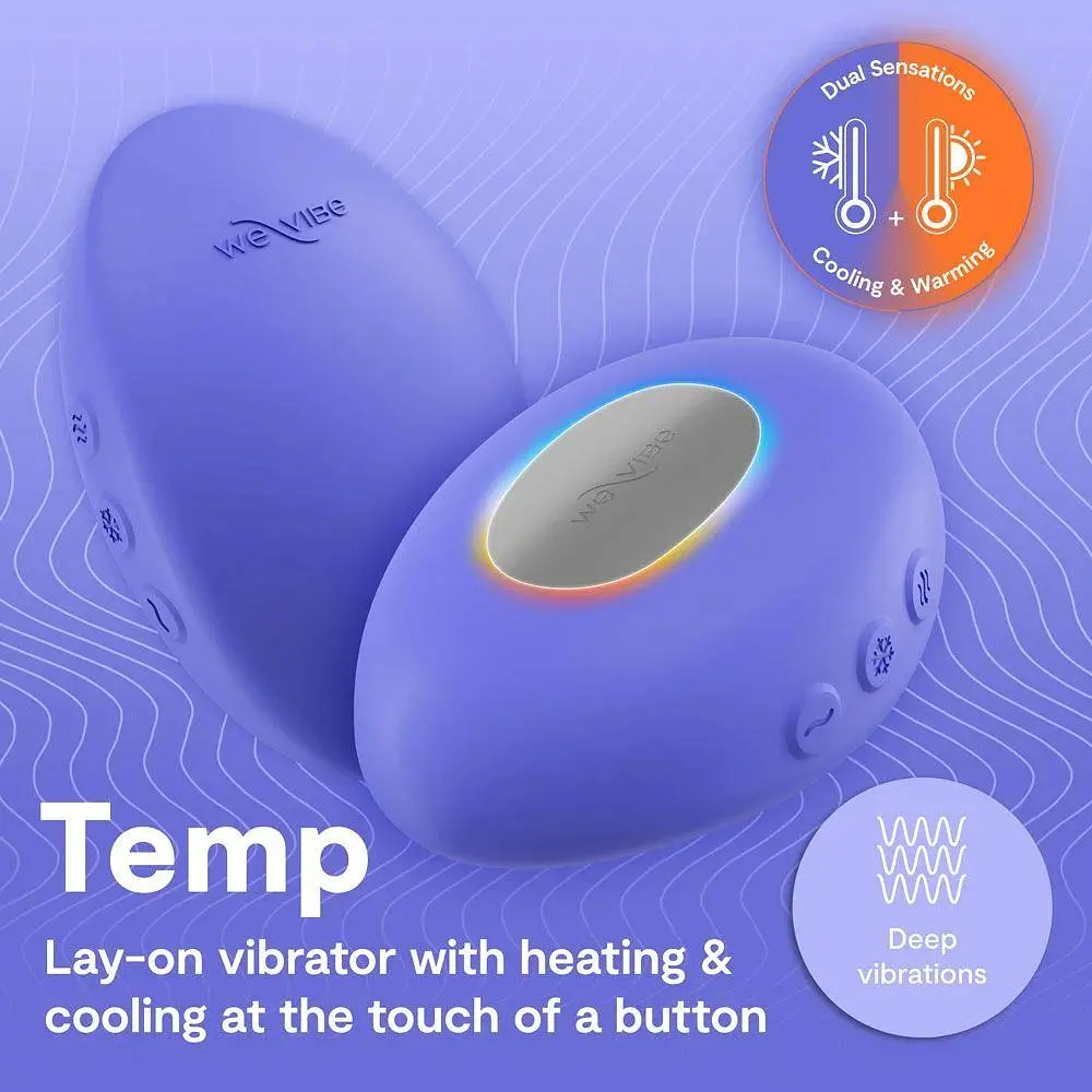 Вібратор We-Vibe Temp Lavender Blue для клітора - фото 7