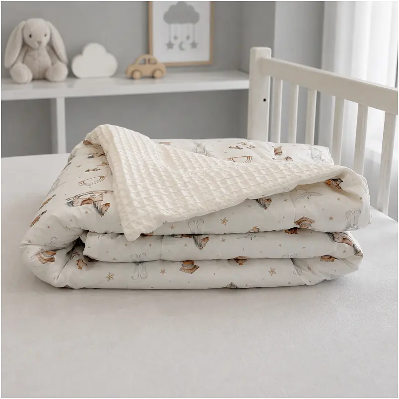 Плед дитячий MirSon Silky Waffle Warm toys 60х80 см (2200013893134) - фото 3