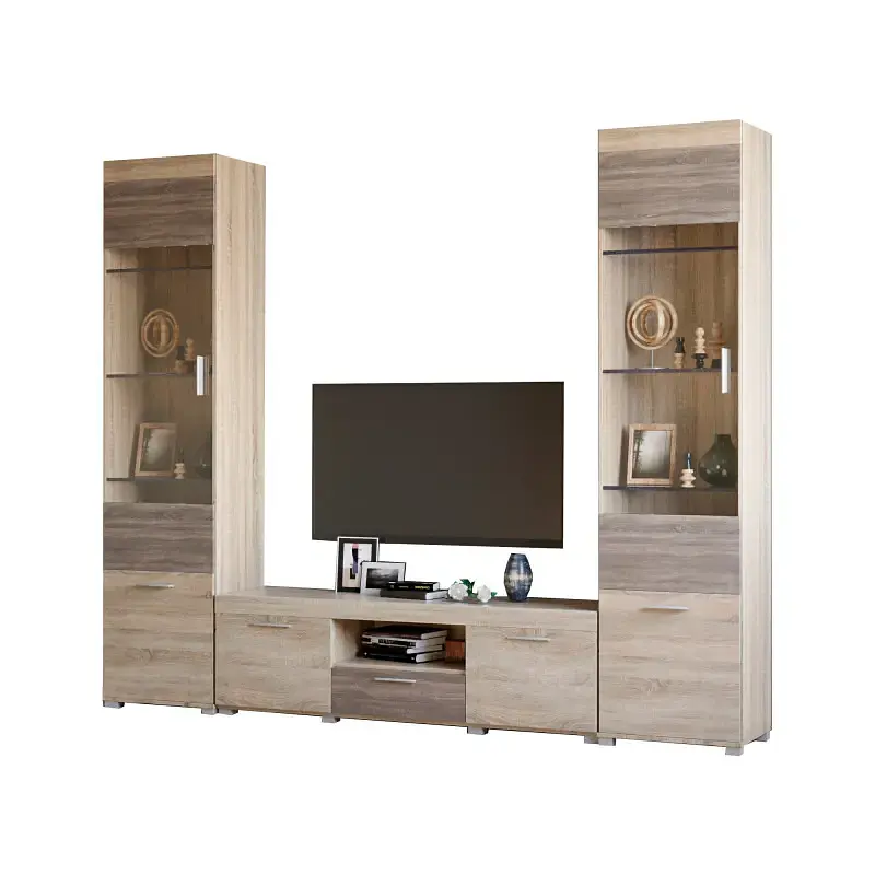 Вітальня Еверест Британія Комплект 7 (3 елементи) сонома/трюфель (EVR-2505) - фото 2