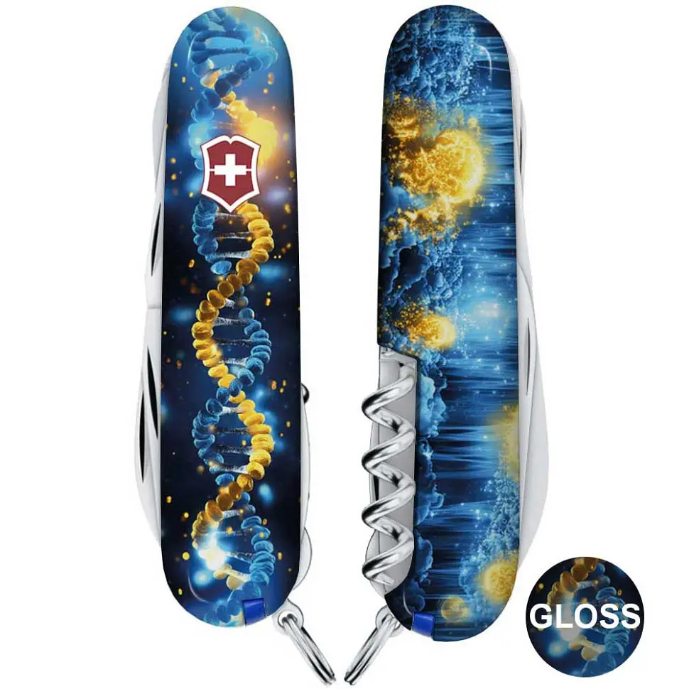 Ніж Victorinox Huntsman Ukraine 91мм 15функ/ДНК Українця - фото 2