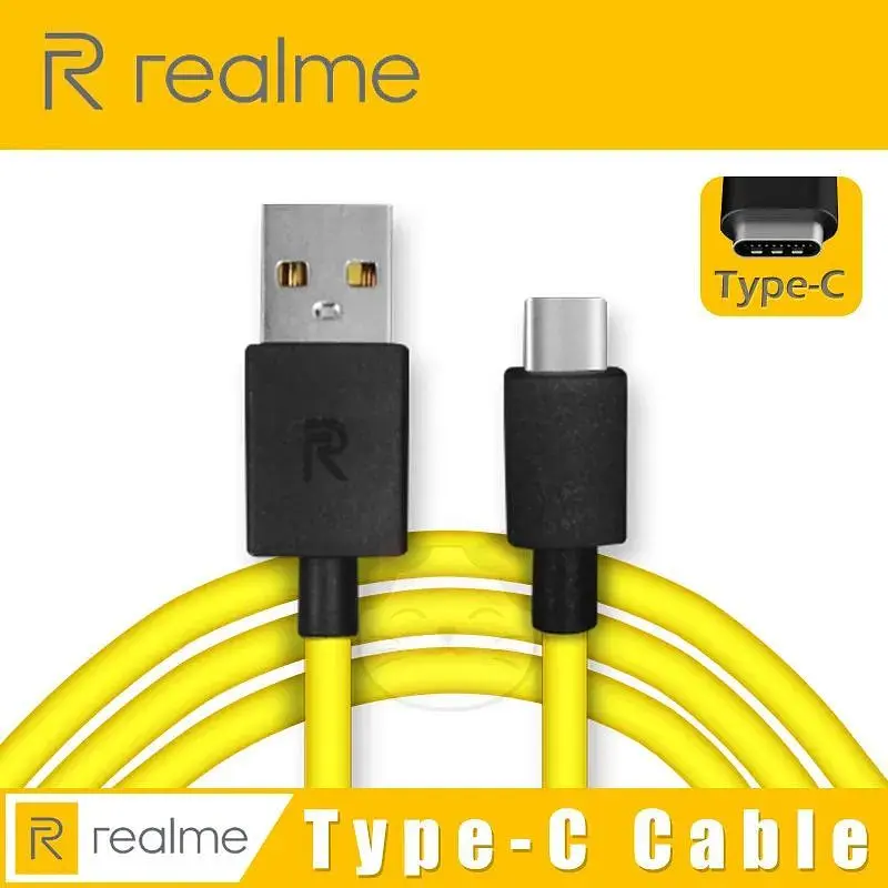 Кабель Data Cable Fast Charging 27W / 3A 1m USB на Type-C / USB-C для Realme yellow - фото 9