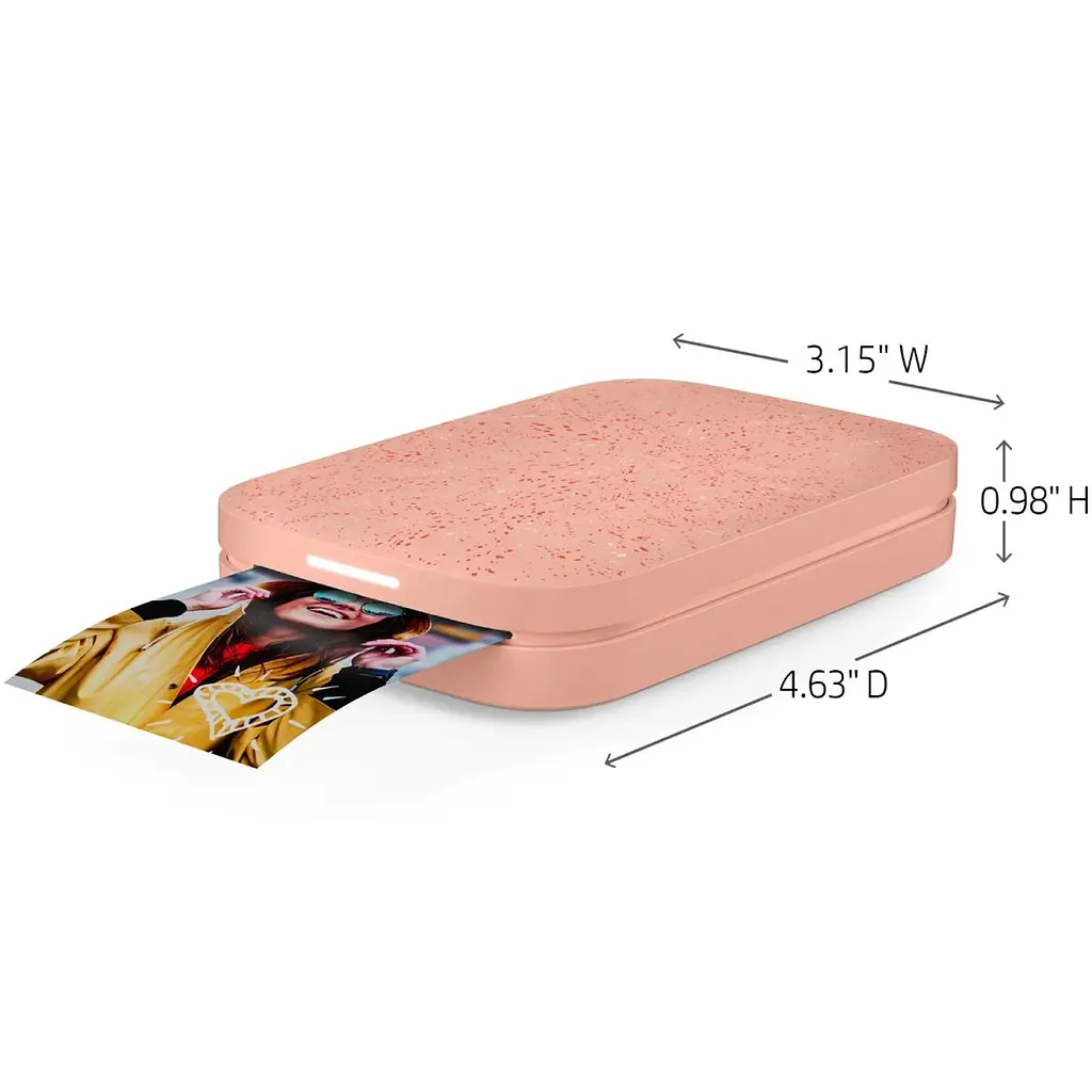 Фотодрукарка портативна HP Sprocket Pink 2"x3" 313x400dpi Zink 64MB Bluetooth колір рожевий (HPISPP) - фото 2