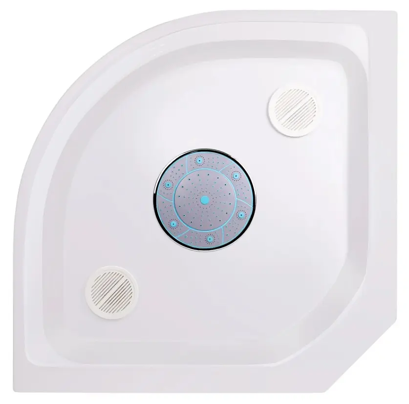 Гідробокс Lidz Tani SBM90x90.SAT.LOW.FR низький, скло Frost 4 мм, стінки WHI (LTSBM9090SATLOWFR) - фото 14