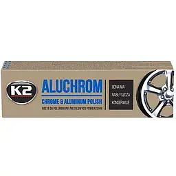 Паста для полірування хромованих деталей K2 Aluchrom 120 г - фото 2