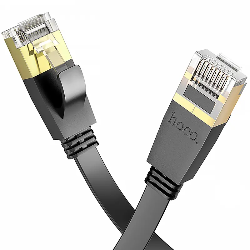 Кабель патч-корд Hoco US07 General Category 6 Gigabit 3m Black - фото 2