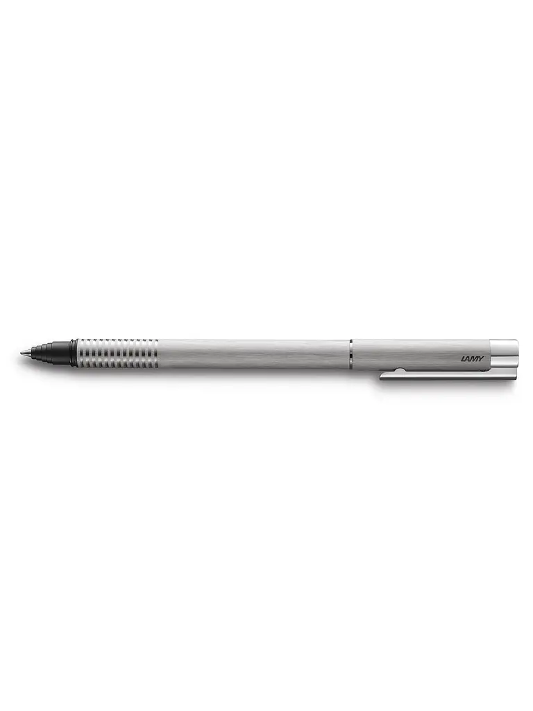 Ручка-ролер Lamy Logo Матовий Хром, Стрижень M63 1,0 мм Чорний (4001058)