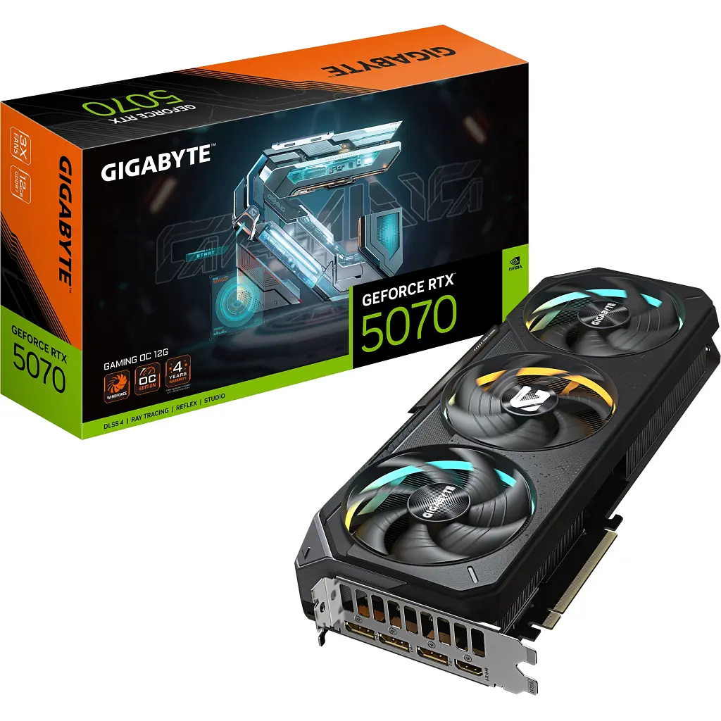 Відеокарта GIGABYTE GeForce RTX5070 12Gb GAMING OC (GV-N5070GAMING OC-12GD) - фото 10