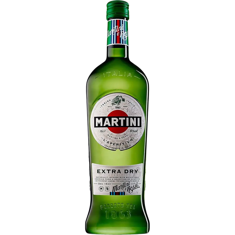 Набір: вермут Martini Extra Dry 18% 0,.5 л + оливки Nefeli Halkidiki зелені фаршировані блакитним сиром у розсолі 300 г + набір келихів S&T для мартіні 260 мл 4 шт. - фото 2