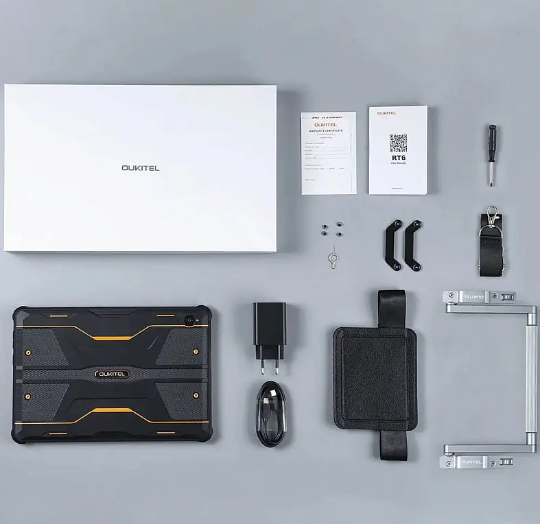 Планшет Oukitel RT6 8/256GB 4G Dual Sim Чорно-жовтогарячий - фото 6