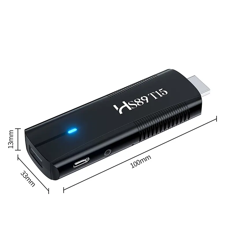 Смарт ТВ приставка-стік Hugsun HS89 T15 2/16 Гб Smart TV Stick Android TV 14 - фото 5