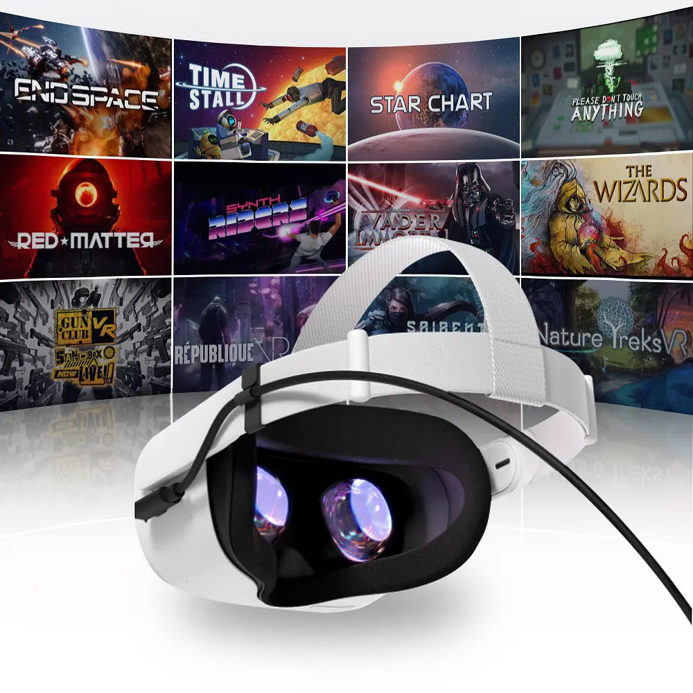 Кабель Oculus Link Type-C/Type-C USB-A 2в1 Quest 2/3/Pro/Pico 4 3.2 5 м Чорний (CC-AC-5mGB) - фото 7