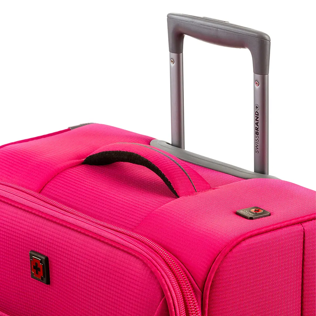 Валіза Swissbrand Silkeborg (M) Fuchsia/Light Grey (SWB_LLSIL941M) - фото 4