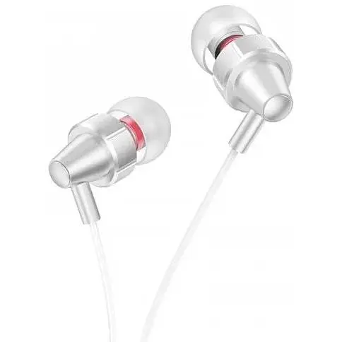 Навушники Hoco Delight wired digital earphone with microphone M90 ​​білі 6931474759368 - фото 2