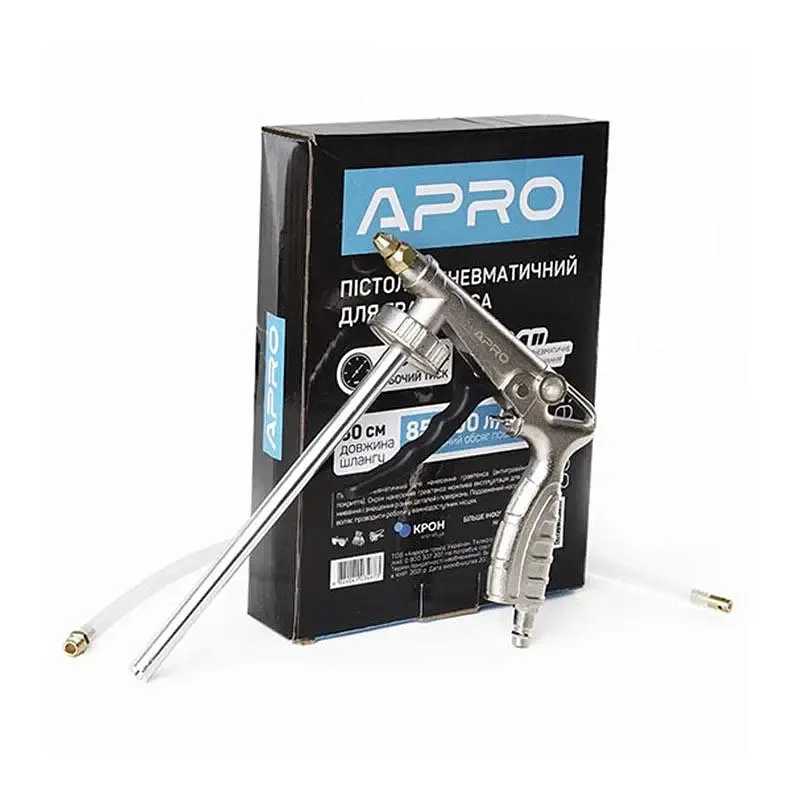 Пневмопістолет для гравітекса Apro 1/4" 4-6 бар з гнучкою насадкою 30412 - фото 5