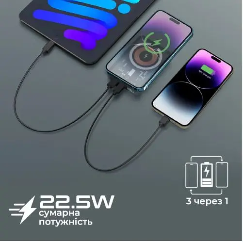 Повербанк Promate TransPack-5 5000 mAh Black (transpack-5.black) - фото 4